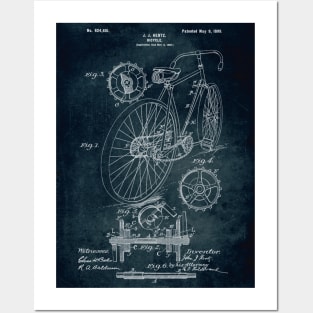 1897 - Bicycle patent Posters and Art